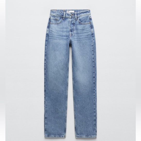 Zara Z1975 High Rise Straight Jeans - Picture 1 of 10